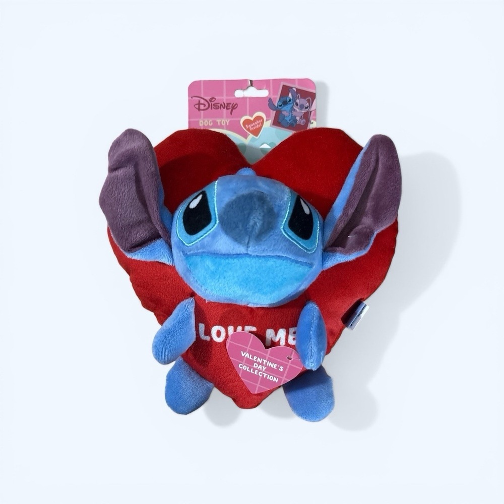 DISNEY STITCH VALENTINE DAY DOG‎ TOY PLUSH NEW!!